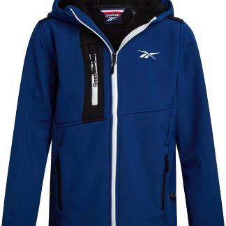 Boys Softshell Jacket, Sherpa Fleece Lined Hooded image 1